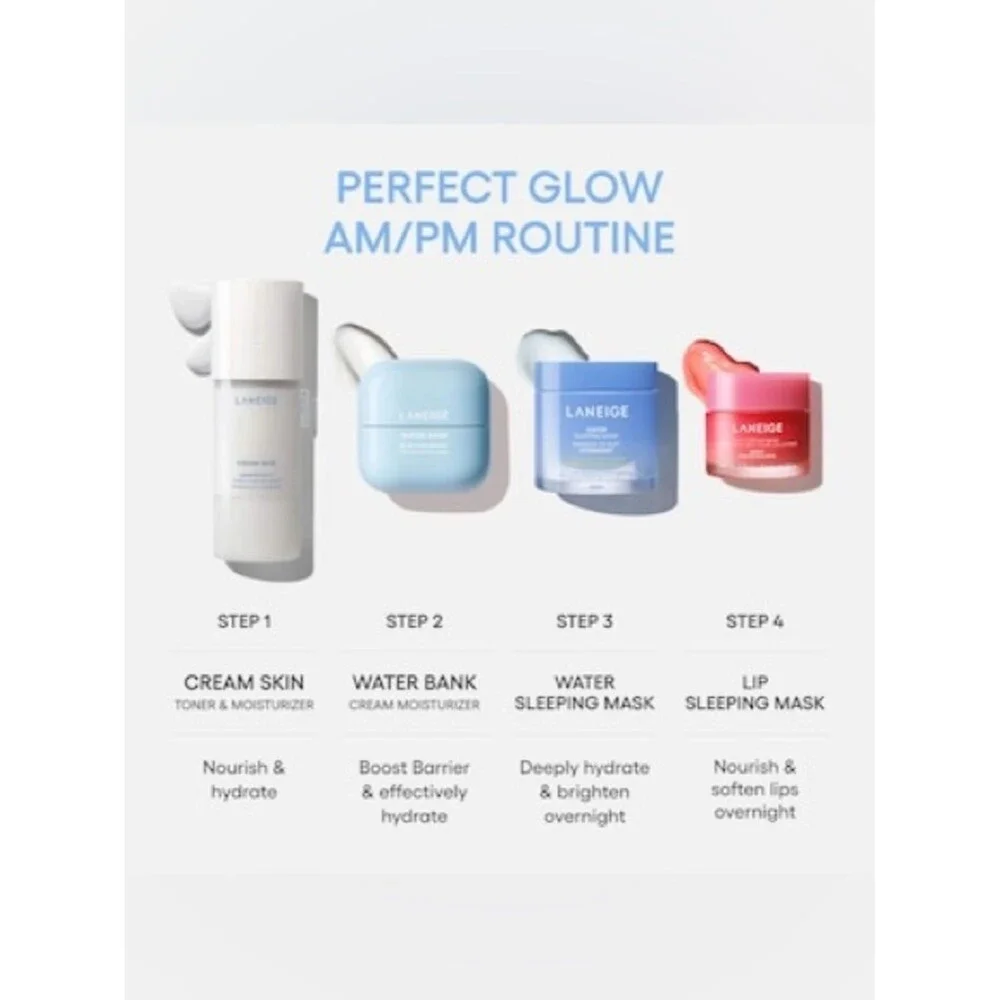 LANEIGE Cream Skin and Lip Sleeping Mask Set - NIB